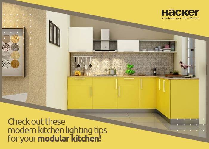 Check out these modern kitchen lighting tips for your  modular kitchen!