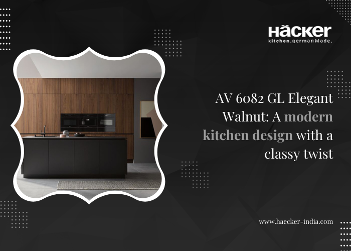 AV 6082 GL Elegant Walnut: A modern kitchen design with a classy twist