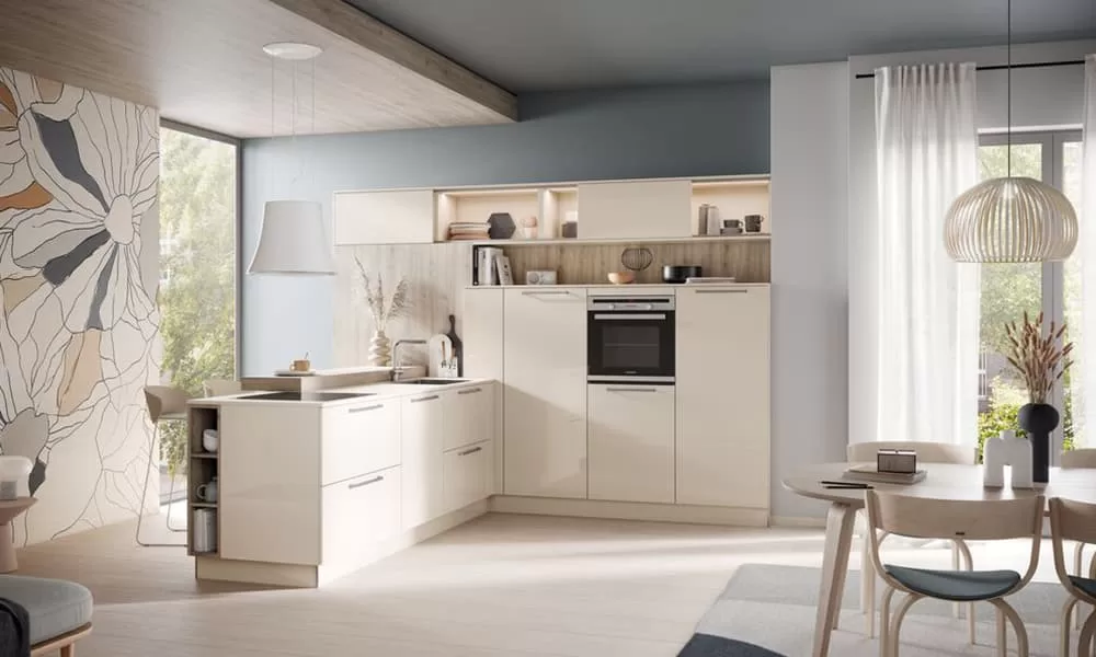 modular kitchen design ideas for small kitchen spaces? Explore Laser Brillant Crema