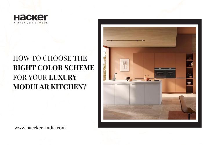 How to choose the right color scheme for your luxury modular kitchen?