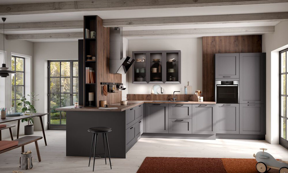 l shaped modular kitchen
